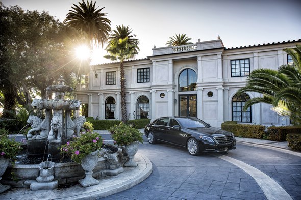 Mercedes-Maybach S 600 and S-Class Model Range pressdrive Santa Barbara 2015 , S600 Peridot Brown metallic, Exclusive Nappa Leather Nut Brown / Black