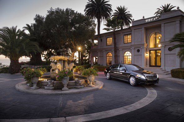 Mercedes-Maybach S 600 and S-Class Model Range pressdrive Santa Barbara 2015 , S600 Peridot Brown metallic, Exclusive Nappa Leather Nut Brown / Black
