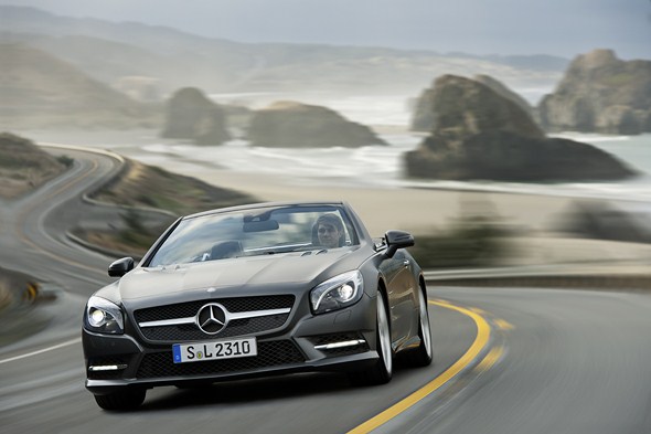 SL 500, AMG Sportpaket, Cerrusitgrau MAGNO, Leder Schwarz (BR 231) 2012