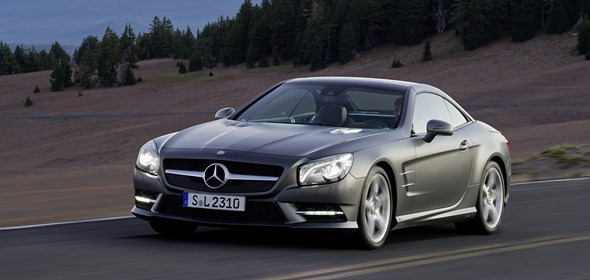SL 500, AMG Sportpaket, Cerrusitgrau MAGNO, Leder Schwarz (BR 231) 2012