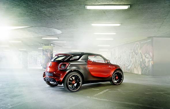 Konzeptfahrzeug smart forstars