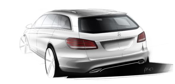 Mercedes-Benz E-Klasse, (BR 212) Designskizzen, 2012