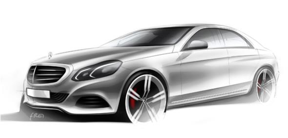 Mercedes-Benz E-Klasse, (BR 212) Designskizzen, 2012