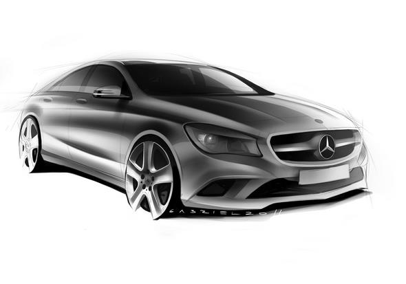 Mercedes-Benz CLA, Designzeichnungen (C 117) 2013