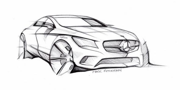 Mercedes-Benz CLA, Designzeichnungen (C 117) 2013
