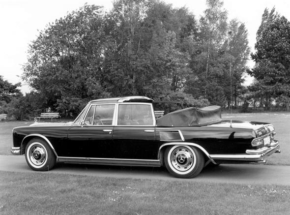 Mercedes-Benz Typ 600 Landaulet. Einzelstück, Sonderanfertigung für Graf Berkheim (einziges Landaulet mit normalem Radsstand).
