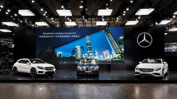 Mercedes-Benz auf der Guangzhou Auto Show 2014 Mercedes-Benz at the Guangzhou Auto Show 2014