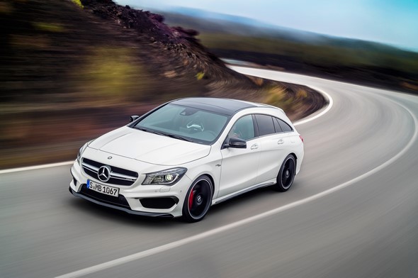 Mercedes-AMG CLA 45 Shooting Brake (X 117) 2014, calcitweiß Mercedes-AMG CLA 45 Shooting Brake (X 117) 2014, calcite white