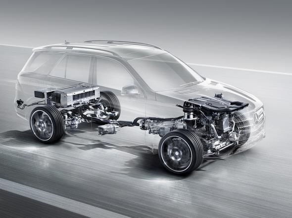 GLE 500 e ( W 166 )2015, Hybridkomponenten hybrid components