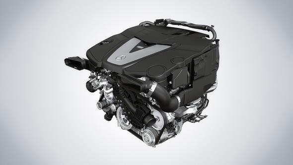 6-Zylinder Dieselmotor des GLE 350 d 6-cylinder diesel engine of the GLE 350 d