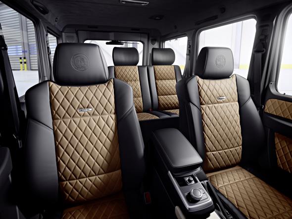 Mercedes-Benz G-Class (BR 463) 2015; AMG G 65; Interieur: designo Nappa Leder schwarz/sand interior: designo nappa leather black/sand