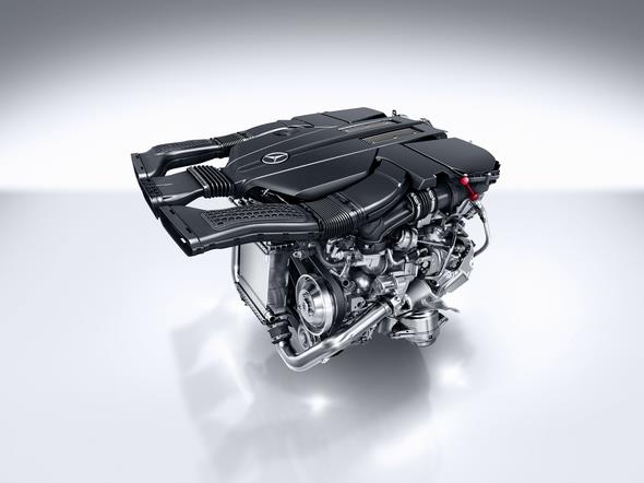 V6 Biturbo Benzinmotor des GLE 400 e 4MATIC (2015) V6 biturbo petrol engine of the GLE 400 e 4MATIC