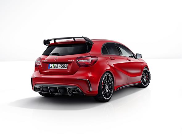 Mercedes-AMG A 45 4MATIC, jupiter rot, AMG Night-Paket, AMG Aerodynamik-Paket, jupiter red, AMG Night package, AMG Aerodynamics package