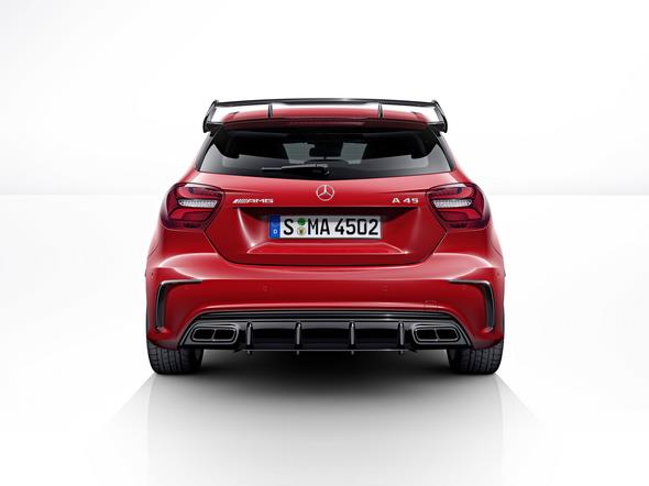 Mercedes-AMG A 45 4MATIC, jupiter rot, AMG Night-Paket, AMG Aerodynamik-Paket, jupiter red, AMG Night package, AMG Aerodynamics package
