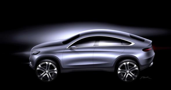 Mercedes-Benz GLE Coupé (C 292) 2015, Designskizze, design sketch