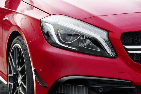 Mercedes-AMG A 45 4MATIC, jupiter rot, AMG Night-Paket, AMG Aerodynamik-Paket, Intelligent -Light -System jupiter red, AMG Night package, AMG Aerodynamics package , Intelligent light system