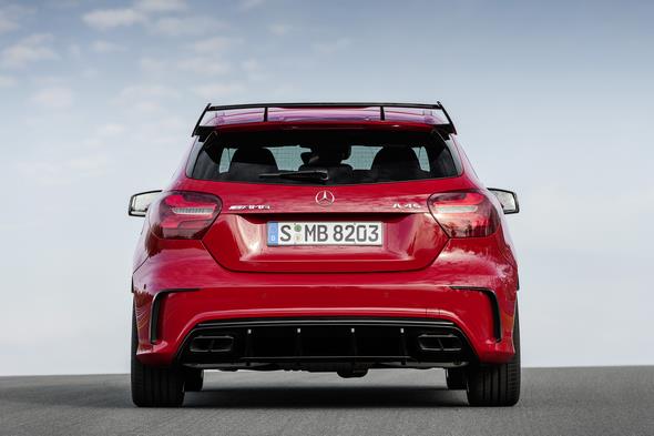 Mercedes-AMG A 45 4MATIC, jupiter rot, AMG Night-Paket, AMG Aerodynamik-Paket, jupiter red, AMG Night package, AMG Aerodynamics package