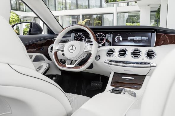 Mercedes-Benz S-Klasse Coupé Cabrio ( A 217 ) 2015. S 500, Selenitgrau, Interieur: Leder porzellan/tiefseeblau