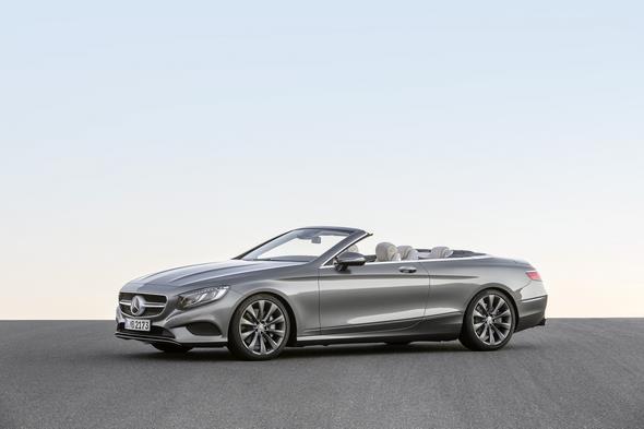Mercedes-Benz S-Klasse Cabrio ( A 217 ) 2015.S 500, Selenitgrau, Interieur: Leder porzellan/tiefseeblau