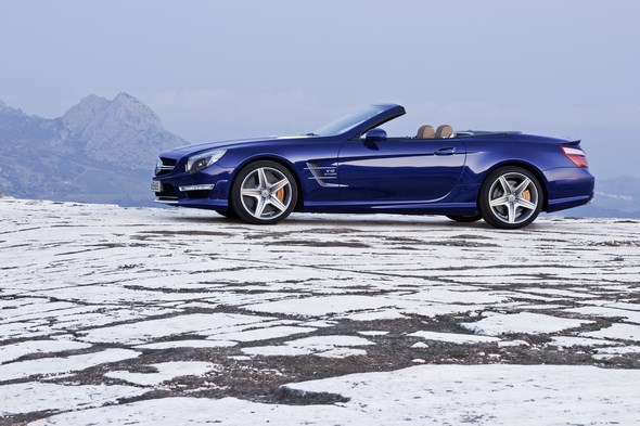 SL 65 AMG, Designo mystikblau, Interieuer Designo sand (R 231) 2012