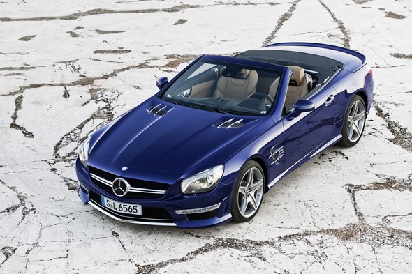 SL 65 AMG, Designo mystikblau, Interieuer Designo sand (R 231) 2012