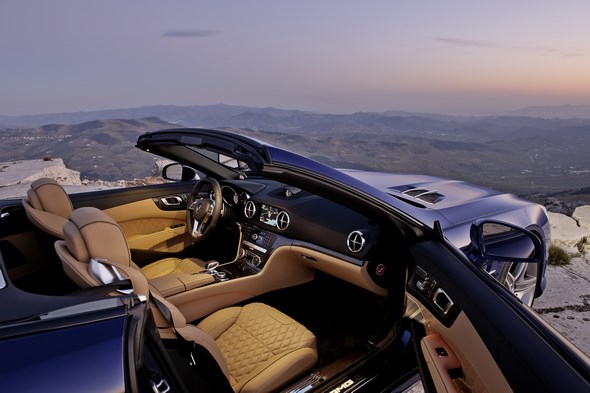SL 65 AMG, Designo mystikblau, Interieuer Designo sand (R 231) 2012