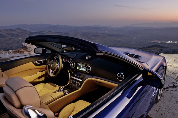 SL 65 AMG, Designo mystikblau, Interieuer Designo sand (R 231) 2012