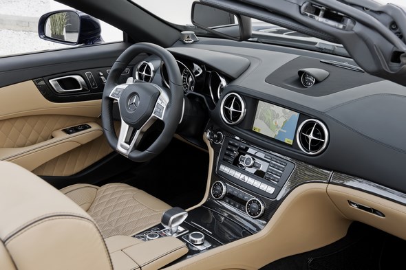 SL 65 AMG, Designo mystikblau, Interieuer Designo sand (R 231) 2012