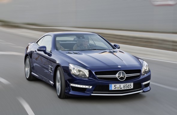 SL 65 AMG, Designo mystikblau, Interieuer Designo sand (R 231) 2012