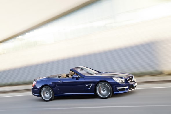 SL 65 AMG, Designo mystikblau, Interieuer Designo sand (R 231) 2012