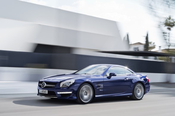 SL 65 AMG, Designo mystikblau, Interieuer Designo sand (R 231) 2012