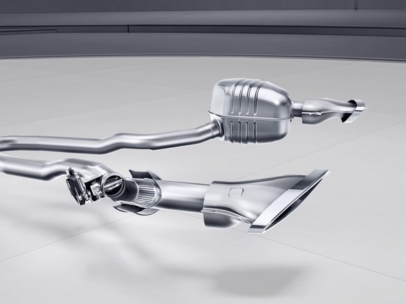 Mercedes-Benz SLC; Sport-Abgasanlage; sports exhaust System;