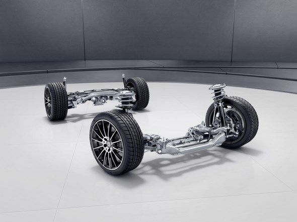 Mercedes-AMG SLC 43; AMG Sportfahrwerk; AMG sports suspension;