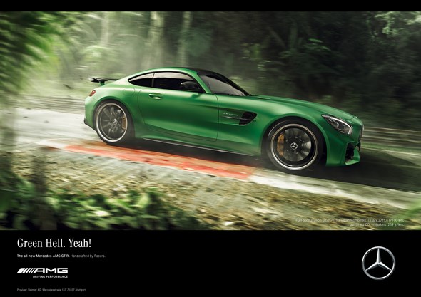 Kampagne zur Weltpremiere des neuen Mercedes-AMG GT R: Lewis Hamilton bändigt das Biest aus der „Grünen Hölle“